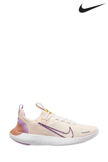 Nike Light Pink Free Run Flyknit Road Running Trainers (D66257) | £110