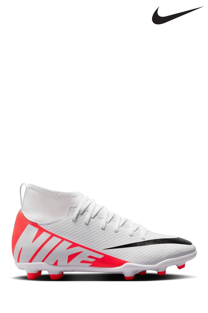 Nike Red Jr. Mercurial Superfly 9 Club Firm Ground Football how Boots (D66365) | £50