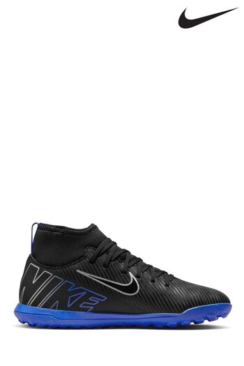 Nike Black Jr. Mercurial Superfly 9 Club Turf Football Boots (D66373) | £50