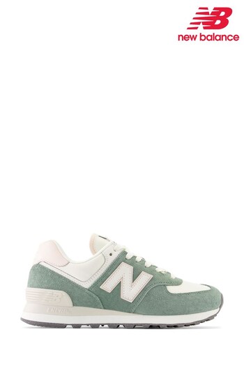 New Balance Green 574 Trainers (D66430) | £95