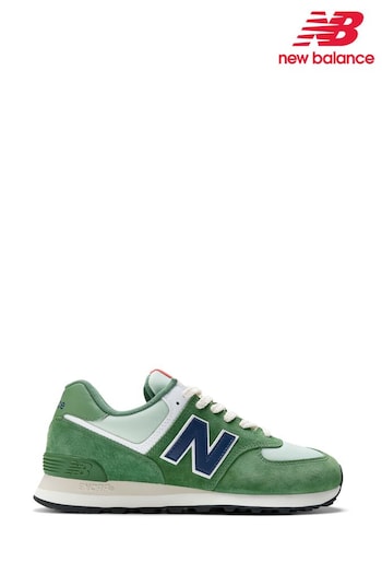 New Balance Green 574 Trainers (D66448) | £95