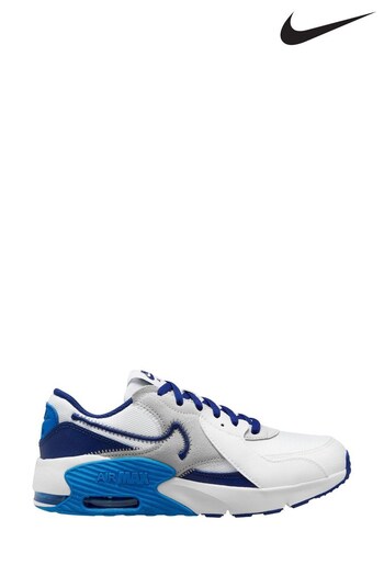 Nike White/Blue Air Max Excee Junior Trainers (D66532) | £68
