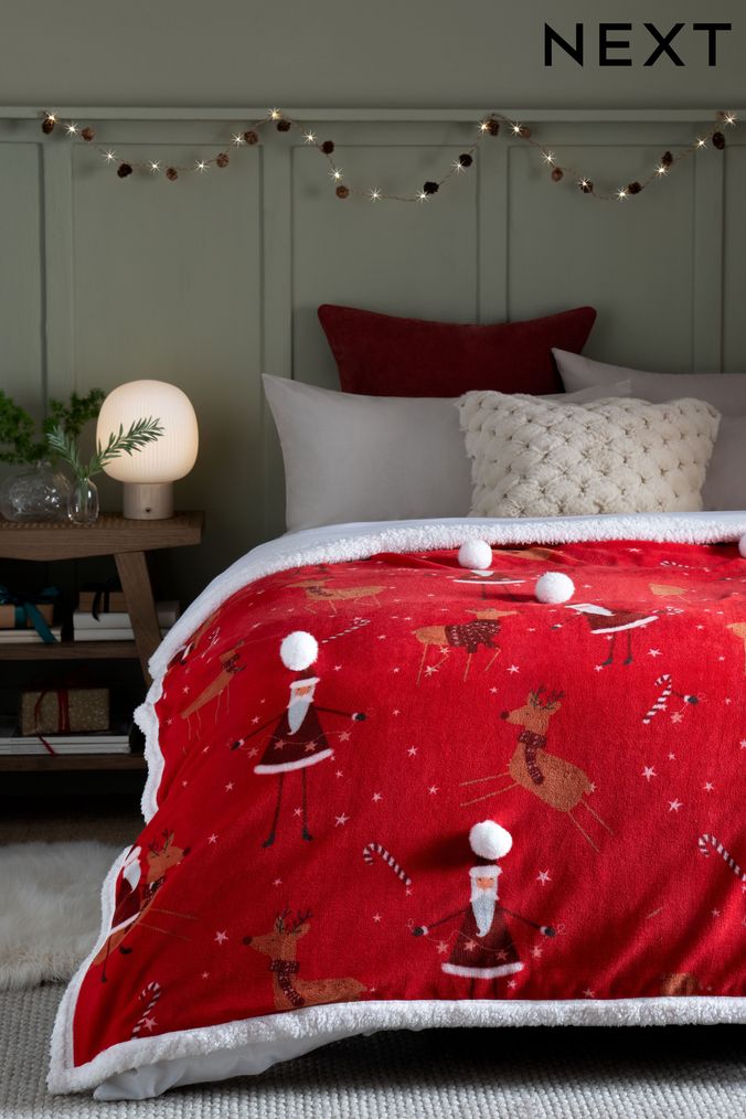 Buy Throws Red Homeware Christmas Online Next UK