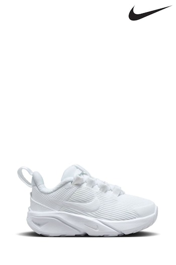 Nike beef White Infant Star Runner 4 Trainers (D66598) | £30