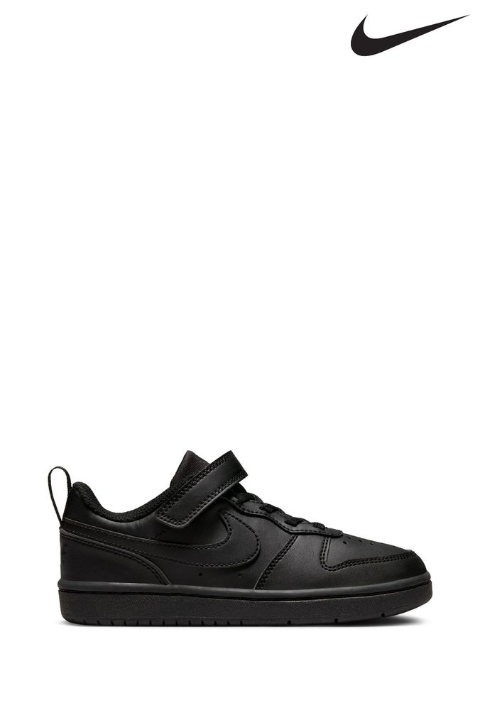 Nike clearance Black Court Borough Low Recraft Junior Trainers (D66638) | £35