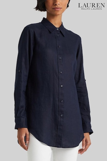 Lauren Ralph Lauren Karrie Long Sleeve Linen Shirt (D66661) | £159