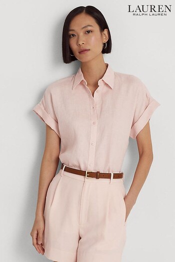 Lauren Ralph Lauren Broono Button Front Linen Shirt (D66680) | £129