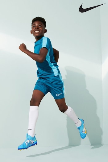Nike Blue Jr. Mercurial Zoom Vapor 15 Kylian Mbappe Firm Ground Football Boots Eggshell (D66743) | £65