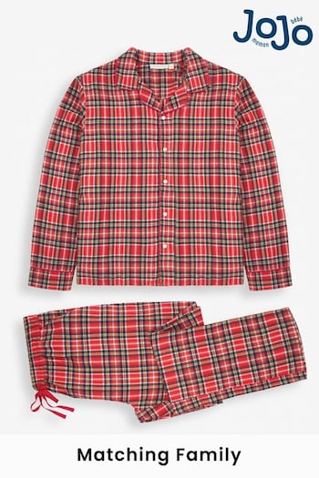JoJo Maman Bébé Red Men's Tartan Pyjama Set (D66844) | £39.50