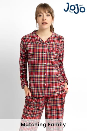 JoJo Maman Bébé Red Women's Tartan Pyjama Set (D66845) | £39.50