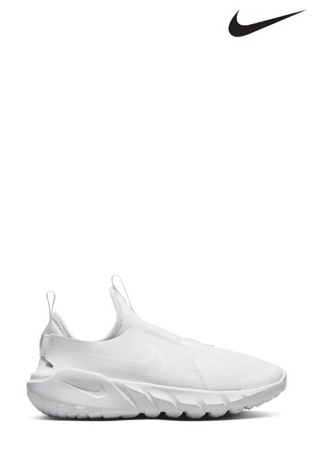 Nike White Flex Runner Youth Trainers (D66998) | £38