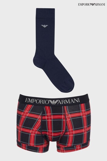 Emporio Armani Red Boxers & Socks Gift Set (D67033) | £60