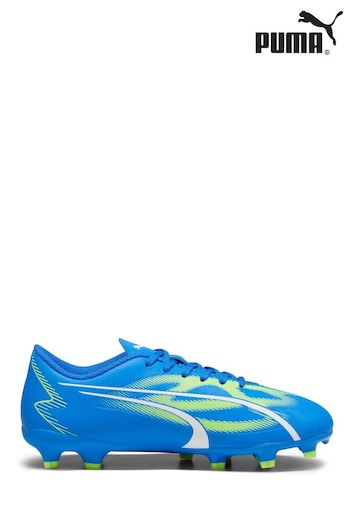 Puma Reflective Blue Ultra Play Kids Firmground Football Boots (D67217) | £40