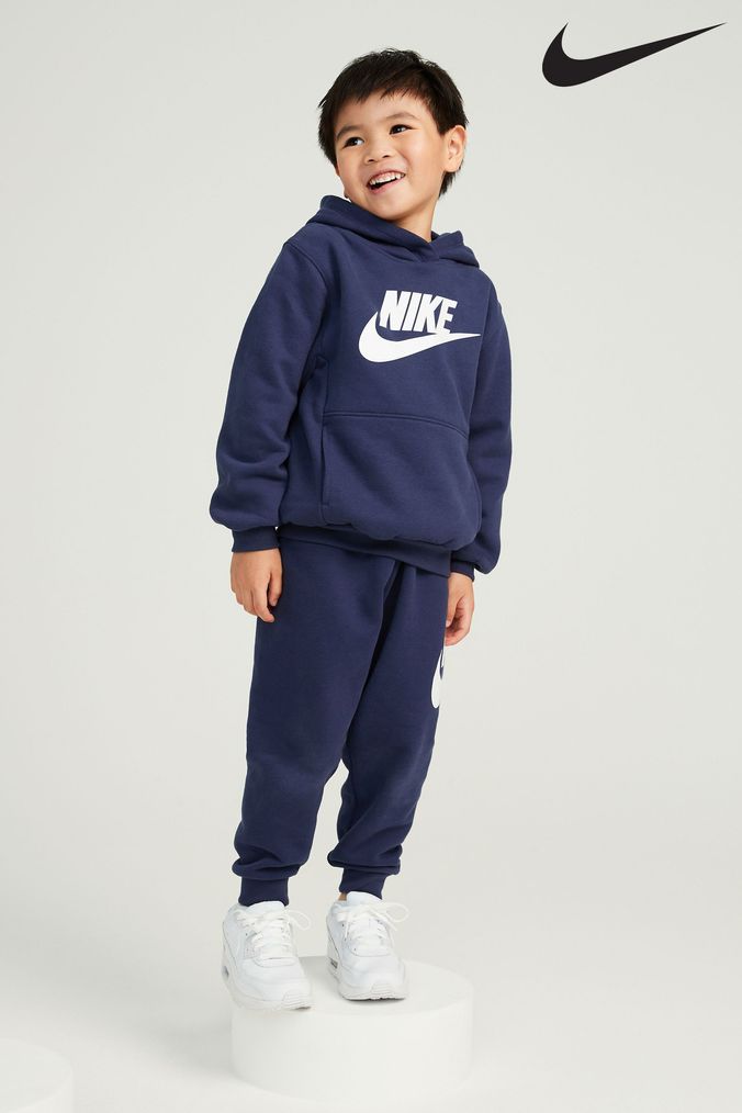 Nike Navy Little Kids Club Fleece Tracksuit Set (D67276) | £40