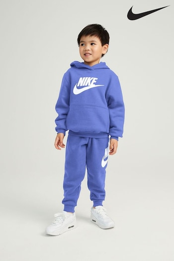 Nike Pale Blue Little Kids Club Fleece Tracksuit Set (D67277) | £40