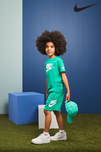 Nike Pale Green Futura Little Kids T-Shirt (D67286) | £18