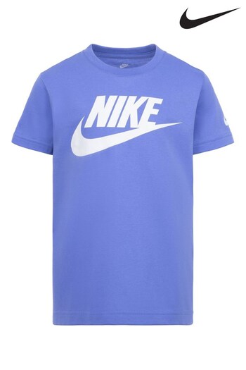 Nike Pale Blue Futura Little Kids T-Shirt (D67287) | £18
