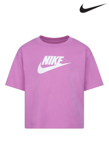 Nike Pink Little Club Boxy Kids T-Shirt (D67290) | £18