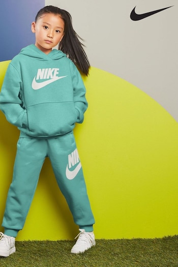 Nike Mint Green Kids Little Club Fleece Tracksuit Set (D67307) | £40