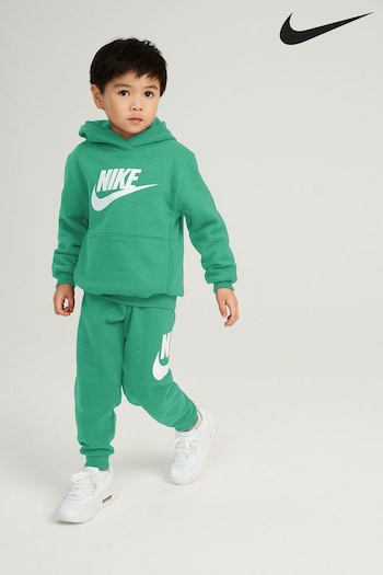Nike Pale Green Little Kids Club Fleece Tracksuit Set (D67308) | £40