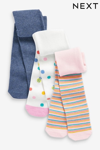 Spot Stripe Baby Designed Tights 3 Pack (0mths-2yrs) (D67424) | £6