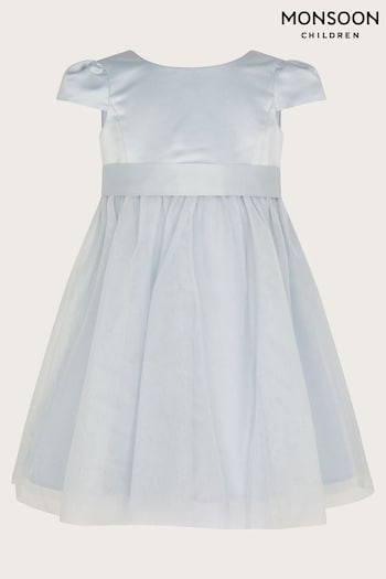 Monsoon Grey Tulle Baby Bridesmaid Dress (D67491) | £32 - £38