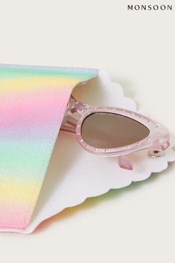 Monsoon Pink Cateye Sunglasess with Case (D67499) | £13