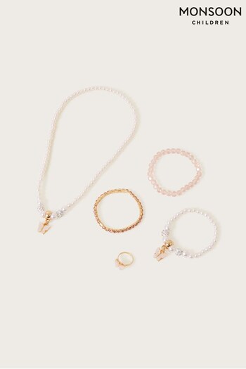 Monsoon Pink Bridesmaid Jewellery Five Pack Set (D67502) | £10