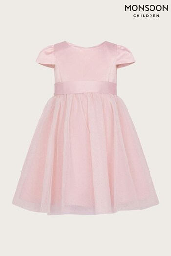 Monsoon Pink Tulle Baby Bridesmaid Dress (D67506) | £30 - £35