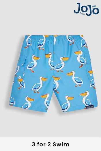 A-Z Girls Brands Blue Pelican No Nappy Swim Shorts (D67572) | £17