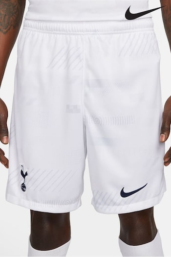 Nike White Tottenham Hotspur FC Stadium Home Football Shorts Chloe (D67576) | £40