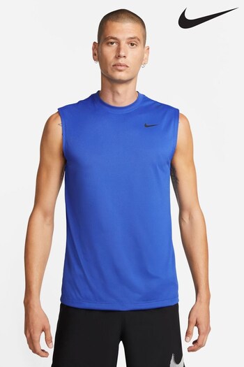 Nike Blue Dri-FIT Legend Sleeveless Fitness T-Shirt (D67585) | £23