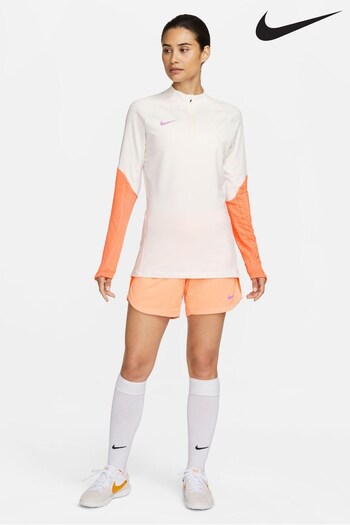 Nike Orange/White Dri-FIT Strike Drill Training T-Shirt (D67599) | £55