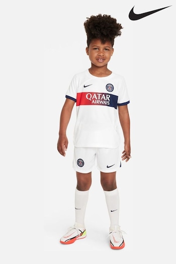 Nike White Paris Saint Germain 2023/24 Away Kit (D67611) | £55