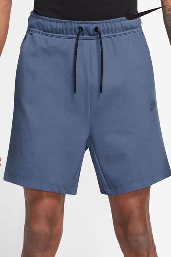 Nike Blue Lightweight Tech Fleece Shorts (D67620) | £65