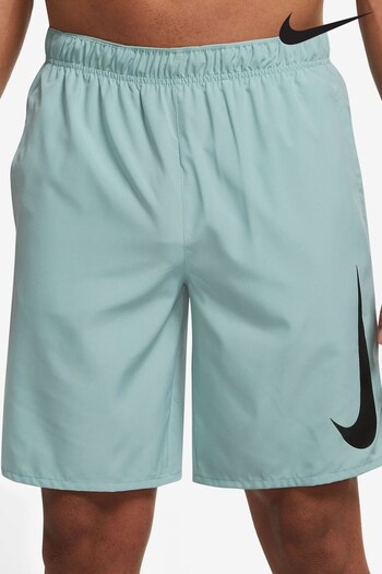 Nike Green Dri-FIT Challenger 9 Inch Unlined Running Shorts (D67650) | £38
