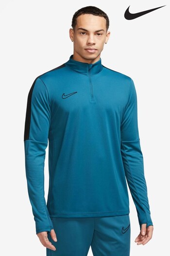 Nike Blue/Black Dri-Fit Academy Training Drill Half Zip Sweat Top (D67656) | £40