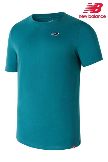New Balance Blue Small Logo T-Shirt (D67669) | £28