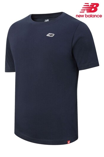 New Balance Navy Small Logo T-Shirt (D67670) | £28