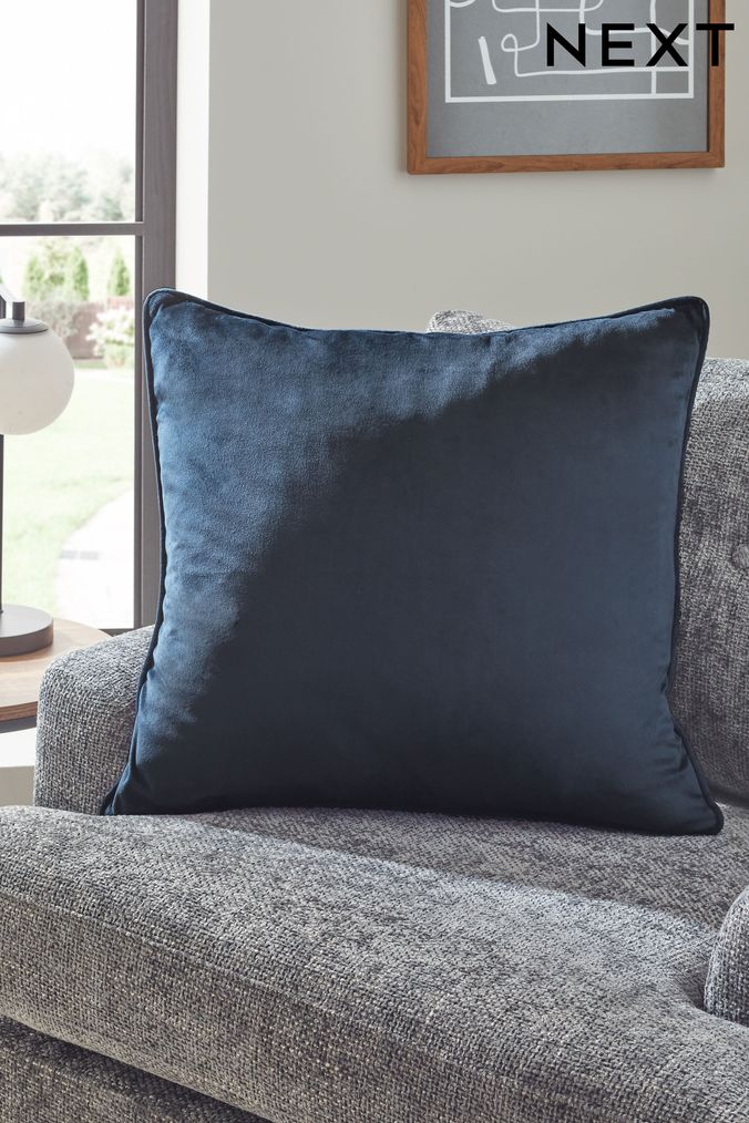 Midnight blue velvet cushions online