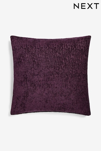 Purple Heavyweight Chenille Large Square Cushion (D67725) | £20