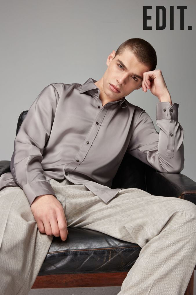 ASPESI button-down dress - Neutrals