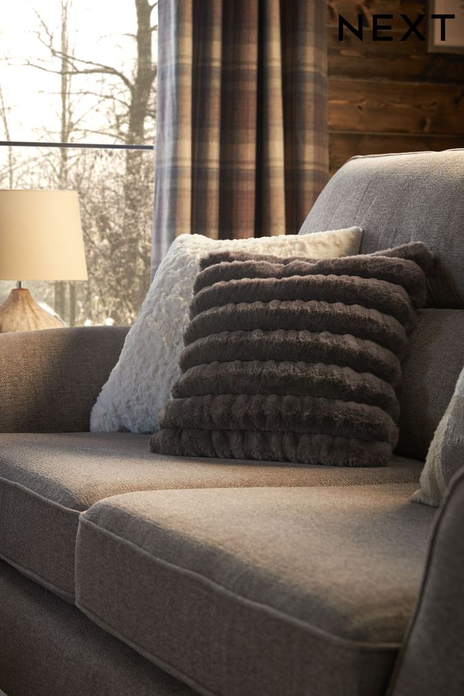 Faux fur shop cushions at next