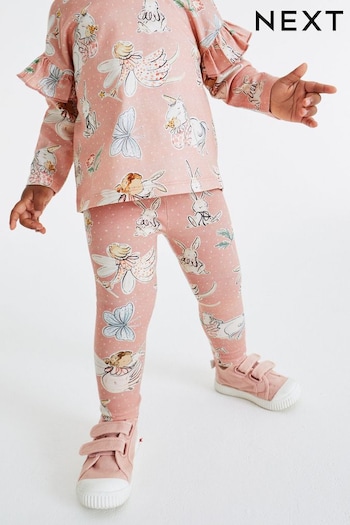 Pink Fairy Printed Jersey Leggings (3mths-7yrs) (D68040) | £5 - £7
