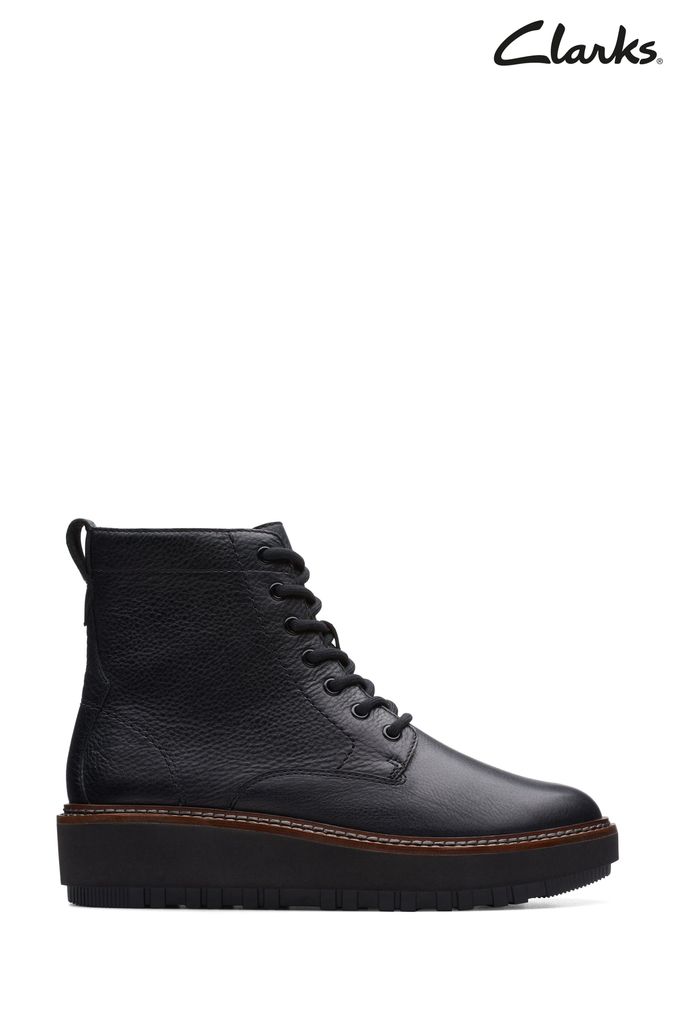 Clarks lace sales up boots ladies
