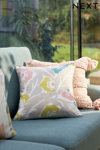 Multi Bright Optimism Floral Cushion (D68172) | £14