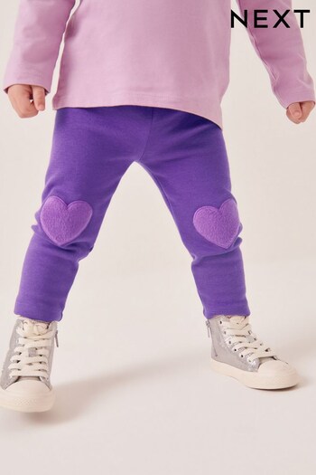 Purple Cosy Fleece Lined Leggings (3mths-7yrs) (D68227) | £6 - £8