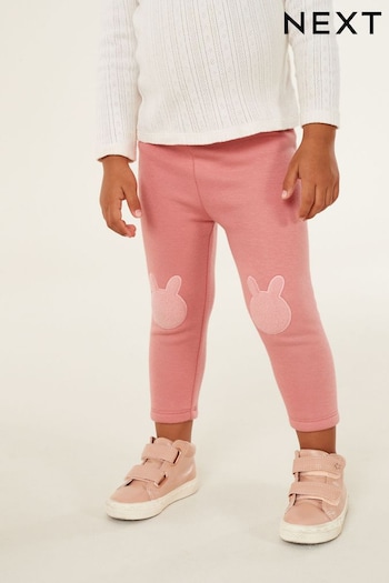 Mid Pink Cosy Fleece Lined Leggings Path (3mths-7yrs) (D68228) | £6 - £8
