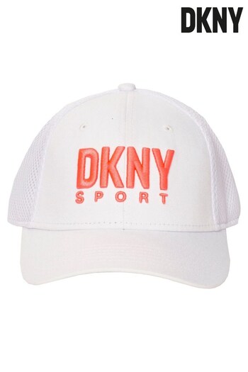 DKNY Sports Trucker Baseball White Cap (D68344) | £15