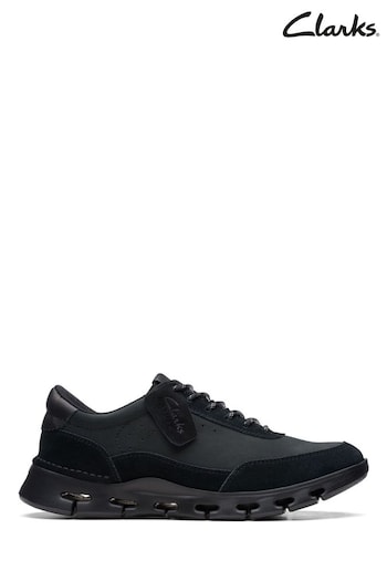 Clarks Black Nature X One Trainers (D68483) | £90